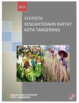 Welfare Statistics Of Tangerang  Municipality 2015