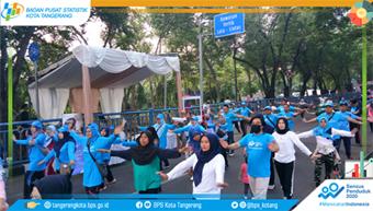 Sosialisasi Sensus Penduduk 2020 di Car Free Day Kota Tangerang