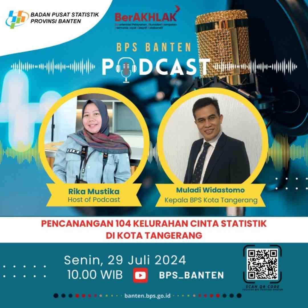 BPS Banten Podcast with resource person, Head of BPS Tangerang City