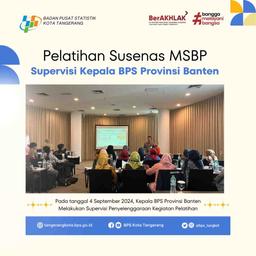 Supervision of Susenas MSBP & Seruti Field Officer Training Quarter III