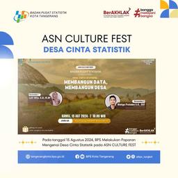 BPS RI: Seminar Desa Cinta Statistik (Cantik) pada ASN Culture Fest 