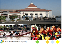 Regional Statistics Of Tangerang Subdistrict